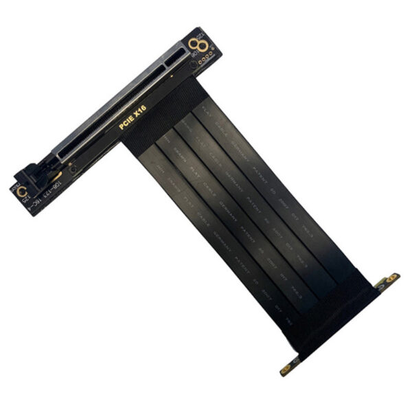 PCIe 3.0 4X 8X 16X Graphics GPU Extension Cable 90 Degree PCI Express X16 Riser Card Adapter Extender Pci-e Flexible Cord