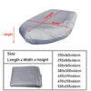 V Shape Marine Waterproof DustproontiUV Rain Snow Iatable Dinghy Fishing Rubber Boat Universal Kayak Cover