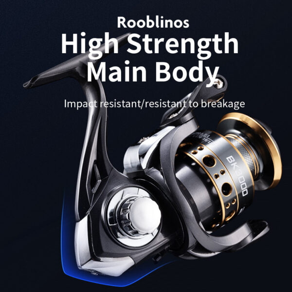 Roobos BK Spinning Reels For Saltwater Freshwater Metal Spool Left/Right Interchangeable Trout Carp Fishing Tackle