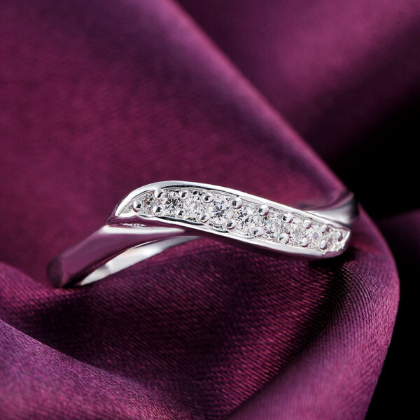 3008eede53d27dcb Sterling Sier crystal diamond rings for women Fashion elegant wedding accessories Party Gifts Charms fine Jewelry