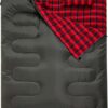 KingCamp Double Sleeping Bag for Adults, Queen Size 2 Person XXL Flannel Sleeping Bag, Waterproof Lightweight Flannel Quilt with 2 Pillows, Perfect for Couples Family Camping Hiking