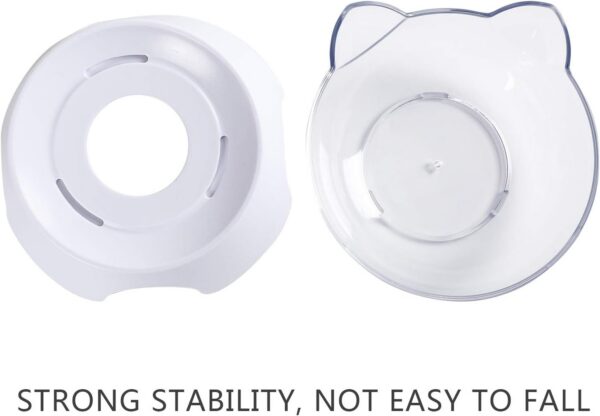MILIFUN Raised Cat Food Bowls with Stand, Cat Dishes for Food or Water, Cat Tilted Bowl, Pet Dish with Stand