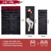 KingCamp Double Sleeping Bag for Adults, Queen Size 2 Person XXL Flannel Sleeping Bag, Waterproof Lightweight Flannel Quilt with 2 Pillows, Perfect for Couples Family Camping Hiking