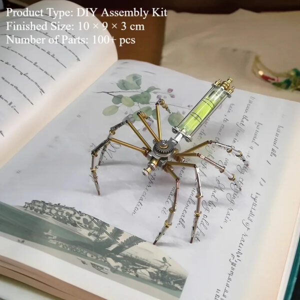 DIY Mechanical Spider Metal Model Kit 3D Puzzles Cyberpunk Insects Assembly Creative Handmade Metal Puzzles