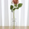Artificial Rose Flower Dusty Rose Flower Silk Flowers 12 pcs with Long Stem Silk Roses Bouquet for Wedding Bridal Shower Party Home Decoration