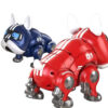 302eeba944100ca2 V01Violent With Movable Head Limbs Music Robot Toy Red And Blue Children's Intelligent nical Dog Electronic Pet