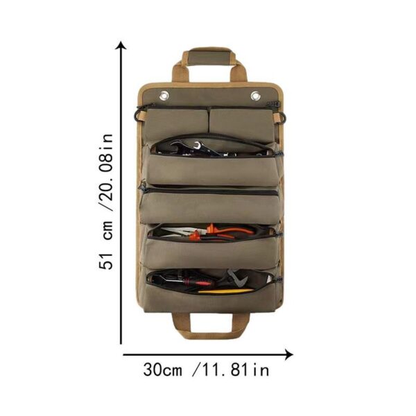 Multi-Purpose Hardware Tool Professional Multi-Pocket Portable Rolled Waterproof Storage Bag Pliers Wrenc