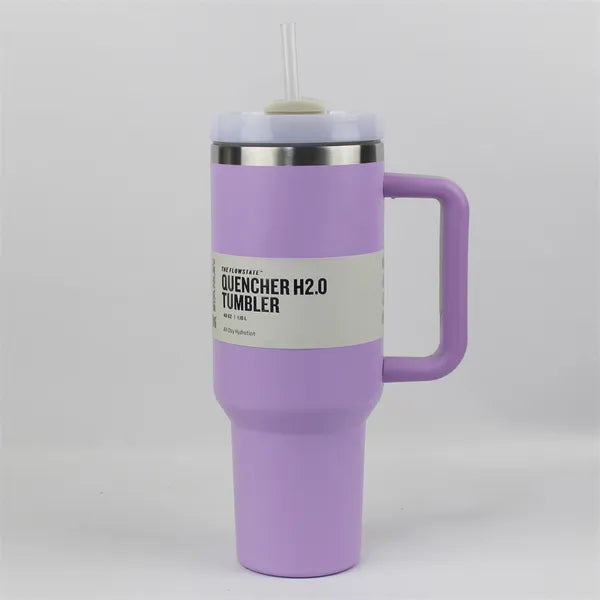 303f9abc727f02c1 Ready To Ship Quencher 40oz Tumblers H2.0 Stainless Steel Cups Silicone handle Lid Straw 2nd Generation Car 40 oz mugs Water Bottles 20 color H0236