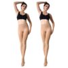 3040476d1191c200 MANZI Run Resistant Control Top Panty Hose Opaque Tights
