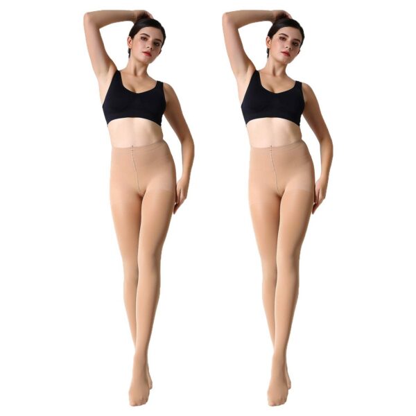 3040476d1191c200 MANZI Run Resistant Control Top Panty Hose Opaque Tights