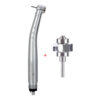 2/4 Holes Azdent Dental LED High Speed Handpiece E-generator Integrated Standard Head Push Button 3 Water Spray JD008A-SP