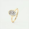 30441eb42390683b Original Sterling Sier Solitaire Oval Cut 5A Zirconia Lab Diamond 14k Gold Plated Wedding Engagement Ring Jewelry