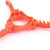 Fuel Can Stabilizer Canister Stand Gas Tank Bracket Stove Standard Bottle Shelf Tripod Folding Canister Stand (Orange)