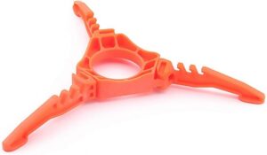 304a7f0908ab0910 Fuel Can Stabilizer Canister Stand Gas Tank Bracket Stove Standard Bottle Shelf Tripod Folding Canister Stand (Orange)