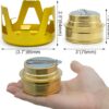 3060f27219a2a6fb Famgee Outdoor Mini Portable Alcohol Stove Burner for Backpacking Hiking Camping Survival (Gold)