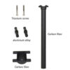 ELITA ONE Carbon Seat Post  25.4/27.2/30.9/31.6 MTB/Road Bike Seatpost  Ultralight 130g 62C