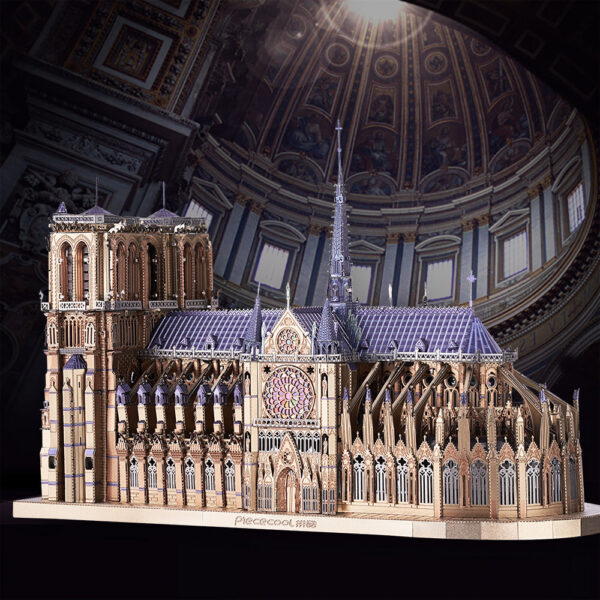 3072fd7ee36e804a Piececool 3D Metal Puzzles Jigsaw, Notre Dame Cathedral P DIY Model Building Kits Toys for Adults Birthday Gifts