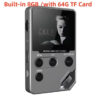 C5 8GB Lossless Bluetooth MP3 Music Player, Zinc Alloy Body,Rotary Controls,Wireless Connection,FM Radio,Voice Recorder