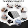Inflatable Wedge Pillow Camping Cushions – Portable Folding Body Positioners Lightweight Wedge Pillow,Cushion for Yoga,Sleeping,Travel,Reading Lumbar Cushion for Back Pain and Pressure Relief