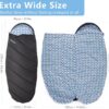BISINNA XL Wide Sleeping Bag for Adults 3-4 Season Large Flannel Liner Single Warm Comfortable Lightweight for Camping Hiking Backpacking Outdoor with Compression Sack