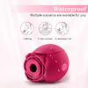 Powerful Sucking Rose Vibrator Toy Women Vacuum Stimulator Oral Nipple Clit Sucker Toys Goods for Female Adults