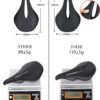 New 89g EVA Carbon Bike Saddle Comfortable Ultra-Light Saddle MTB Saddle 7x7mm Racing Bicycle Bicycle installation 240*143MM