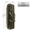 Multifunctional Fishing Rod Bag Spinning 2/3/4 Layers 80-130CM 1680D Oxford Reel Pole Gear Storage Case for Fishing Tackle