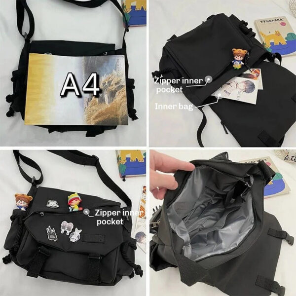 30bbcf0781450ed4 Nylon Handbags Shoulder Large Capacity Crossbody For Teenager Messenger Bag Student School Bags