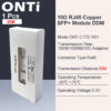 ONTi 10G RJ45 Copper SFP+ Module 10GBase-Tx Ethernet Fiber Optic FTTH Compatible with Cisco/Mikrotik Switch 30m / 80m