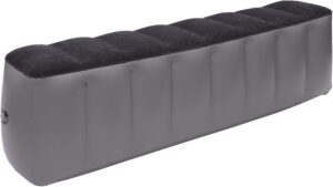Car Air Inflation Mattress Comfortable Rear Seat Air Travel Bed Car Sleeping Mat for Napping Travel Black Gray