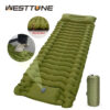 311a3541a8f6bf57 WESTTUNE Outdoor Camping Inflatable Mattress Thicken Sleeping Pad with Built-in Pillow & Pump Air Mat for Travel Hiking Climbing