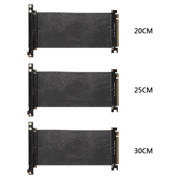 3125ef1990b92f7a PCI-E Graphics PCIe PCI Express 3.0 to 16X Extension Cable 90 Degree Flexible Riser Card Extender