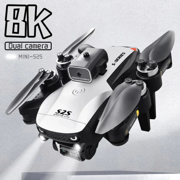312f176c3ee20418 S2S Mini Drone 4k 8K HD Camera Obstacle Avoidance Aerial Photography Brushless Motor Foldable Rc Quadcopter Kid Toy