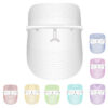 312f6445b0e40378 L E D Face Mask Light Therapy, 7 Colors Therapy Mask, Red & Blue for Face, Skin Care, Portable Rechargeable