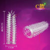 3140c61183fb4f03 Spike Penis Sleeve Reusable Condoms Sex Toys for Men Delay Ejaculation Penis Sleeve Contraception Cock Ring Extender 남성전용기구