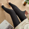 31440b5e85a5bb4a Socks Hosiery Winter Women's Sock Pants Thermal Translucent Pantyhose Warm Panty Skin Effect Fleece Lined Tights Thick Polar Fake Stockings