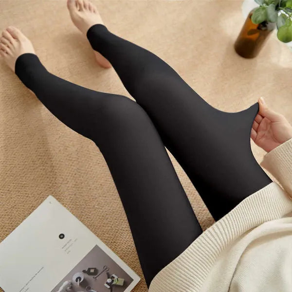 31440b5e85a5bb4a Socks Hosiery Winter Women's Sock Pants Thermal Translucent Pantyhose Warm Panty Skin Effect Fleece Lined Tights Thick Polar Fake Stockings