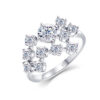 Szjinao Certified Total Is 1.5ct Full Moissanite Ring Woman With Many Stones Sier Infinity Trend Jewelry For Engagement New In