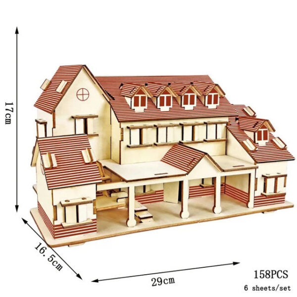 3177bca070a563f2 3D Wooden Puzzle Saint Basil's Cathedral Building House Kits Castle Villa Model Jigsaw Teen DIY Toys For Children Kids Gift