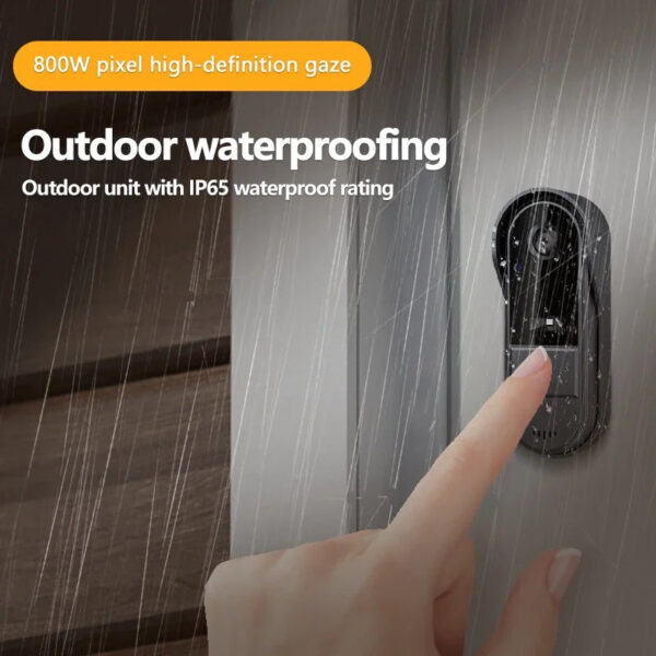 Tuya Wireless Intercom Doorbell Night HD Vision 4.3in IPS Screen Waterproof Doorbell Camera Smart Home Security Video By Bell