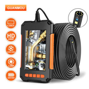 Industrial Endoscope 1080P 4.3 "Single Dual Lens HD1080P Car Inspection Borescope IP68 Waterproof Sewer Camera With LED