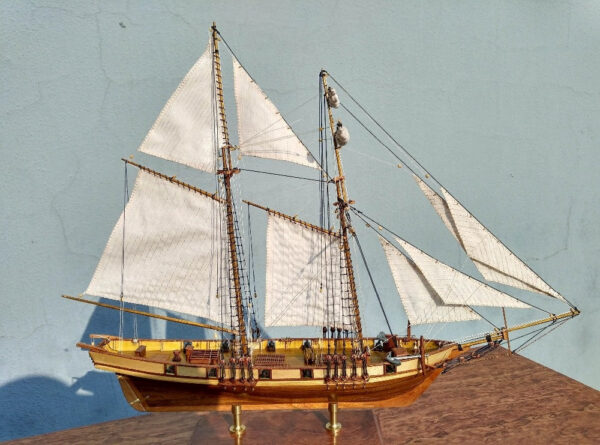 31b0c30df8eac94a New Version Scale 1/96 Classics Ancient Ship wood Model Building Kits Harvey 1847 Wooden Sailboat DIY Home Decorations