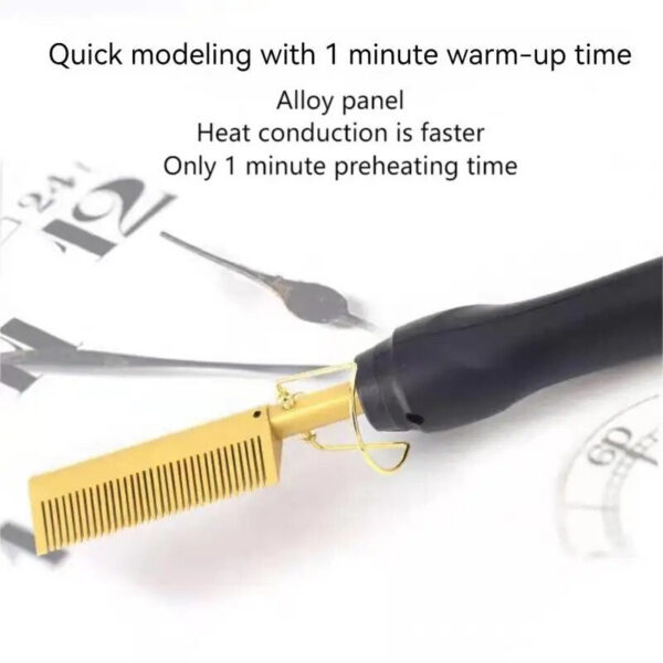 Electric Iron Massage Long Curly Hair Haircutting For Women Home Use Durable Curling Comb Fluffy Combs