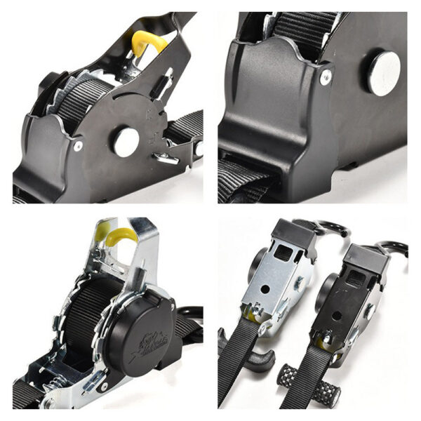Auto Straps Cargo Tape Retractable Belts Load Lage Tensioner Belt Motorcycles Ratchet Strap For Car