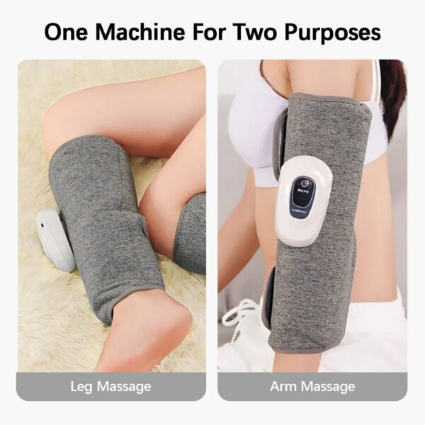 31bc0f4f8d0db74b Calf Massager Electric Leg Device 3 Modes Double Longcolumn Airbag Air Pressure Massage Relieve Muscle USB Charging