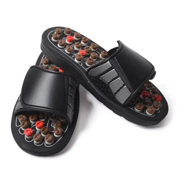 31db44f8a815552c Acupoint Massage Slippers Therapy Massager Shoes For Feet Unisex Home Flip Flop Health Care Medical Rotating Foot Massager Shoes