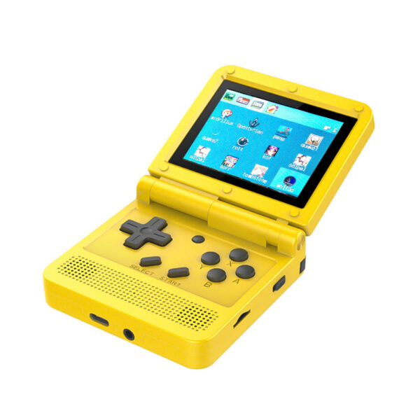 Coopreme V90 3.0 Inch IPS Screen Flip Handheld Open System Game Console 16 Simulators PS1 Children's gifts
