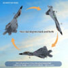 31ece4bdb6a63dc3 2024 New F22S 2.4G 4CH 3D6G RC Airplane Raptor F22 Warplane WLtoys A180 Upgrade Version LED Light With Gyroscope Out Door Toys