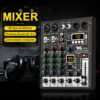 TKL 4 Channel 99 DSP Audio Mixer 48V Phantom Power USB Studio Sound Mixers Bluetooth DJ Console Mi for Karaok