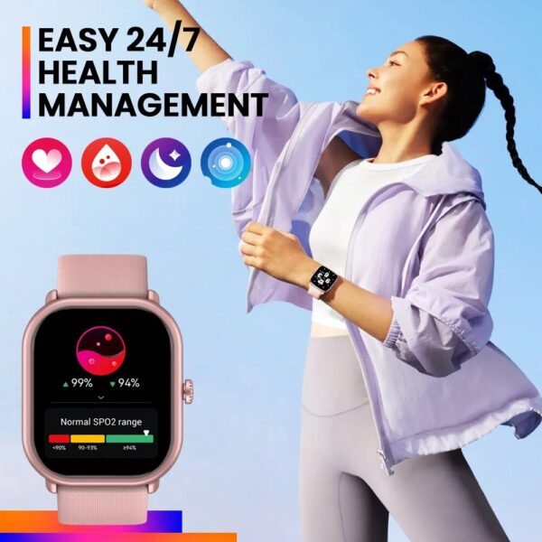 New Zeblaze GTS 3 Pro Voice Calling Smart Watch Ultra-big HD AMOLED Screen Health and Fiess Tracking Smartwatch for Men Women